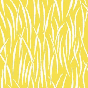 Regular scale Grassy lines / ivory illuminating yellow background