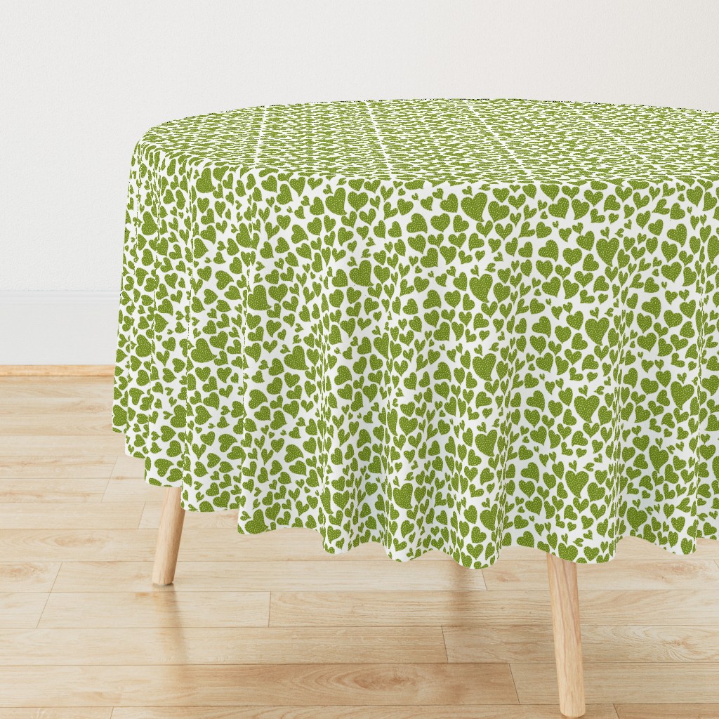 Dottie Hearts // Apple Green 