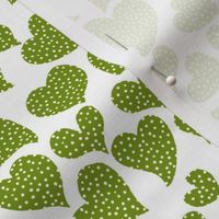 Dottie Hearts // Apple Green 