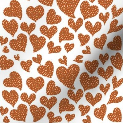 Dottie Hearts // Burnt Orange