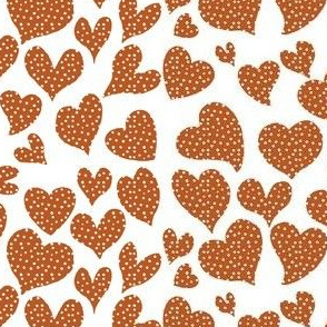 Dottie Hearts // Burnt Orange