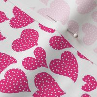 Dottie Hearts // Hot Pink