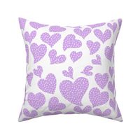 Dottie Hearts // Lavender  (Large)
