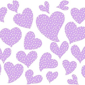 Dottie Hearts // Lavender  (Large)