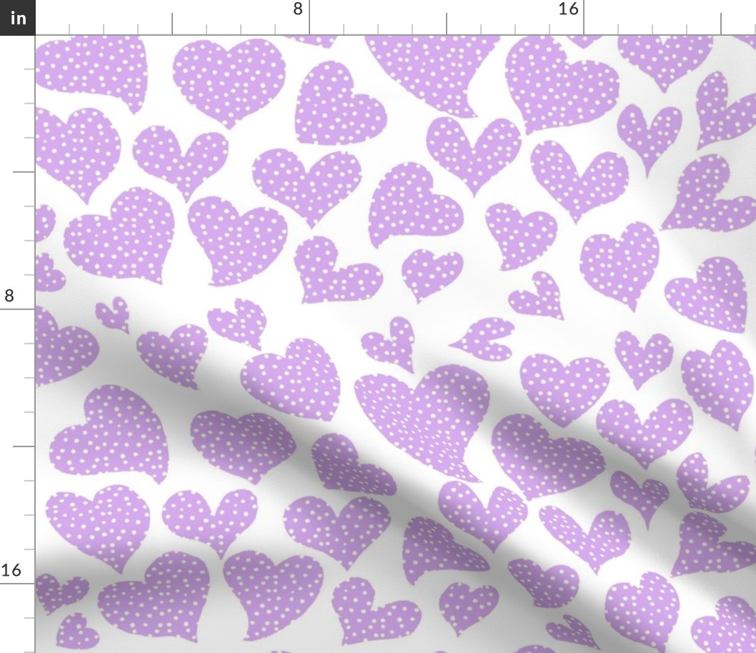 Dottie Hearts // Lavender  (Large)