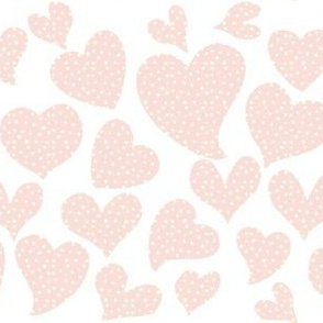 Dottie Hearts // Light Peachy Pink 