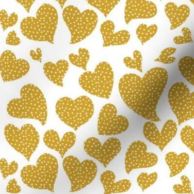 Dottie Hearts // Mustard 