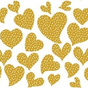 Dottie Hearts // Mustard 