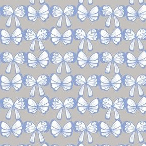 Easter Butterflies, Gray and Periwinkle