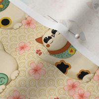 Maneki Neko Lucky Cat fawn