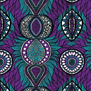 African Print, Purple