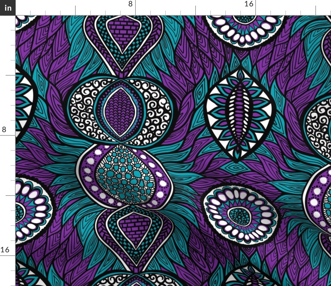 African Print, Purple