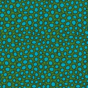 african dots, green