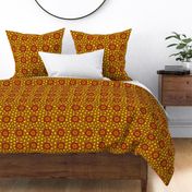 Geometric African Pattern, Orange