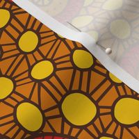 Geometric African Pattern, Orange