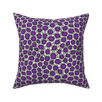 african dots, purple