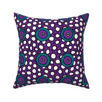 Geometric African Pattern, Purple