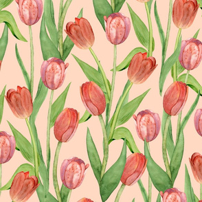 tulips peach (large scale)
