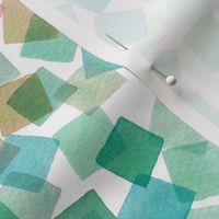 Cheater Quilt Confetti plaids geometric Pink and green Medium