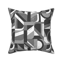 Bauhaus small geometric - grayscale