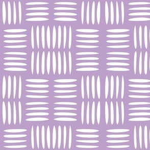 Four Lines Weave Lavender Purple