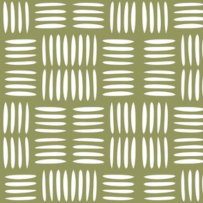 Four Lines Weave Olive