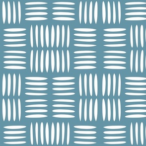 Four Lines Weave Blue