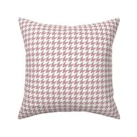Houndstooth Pattern - Pale Mauve and White