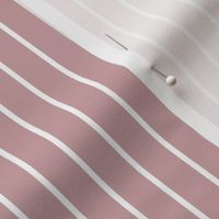 Pale Mauve Pin Stripe Pattern Vertical in White