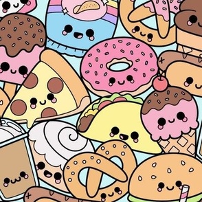 Kawaii Junk Food Munchies - Large