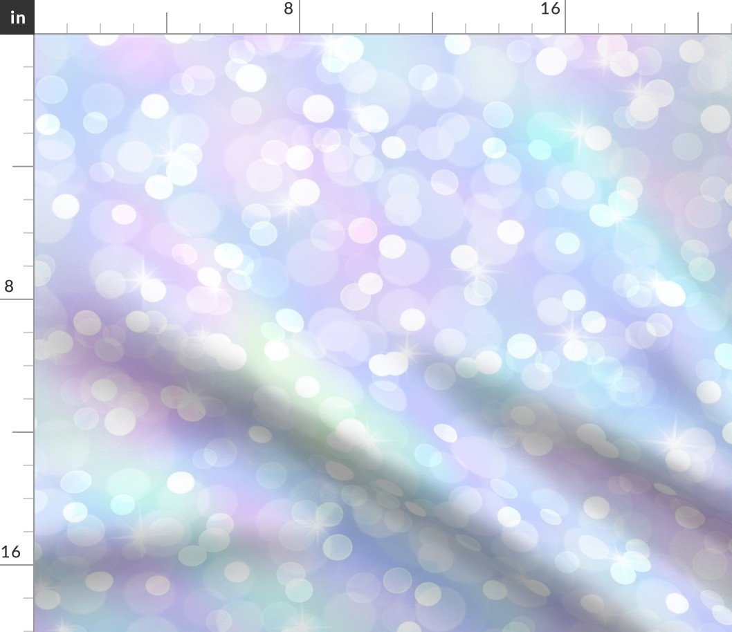 Jumbo Sparkly Bokeh Pattern - Marbled Unicorn Color Palette