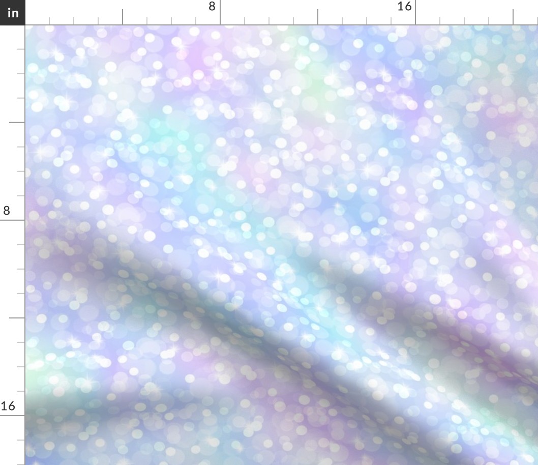 Sparkly Bokeh Pattern - Marbled Unicorn Color Palette