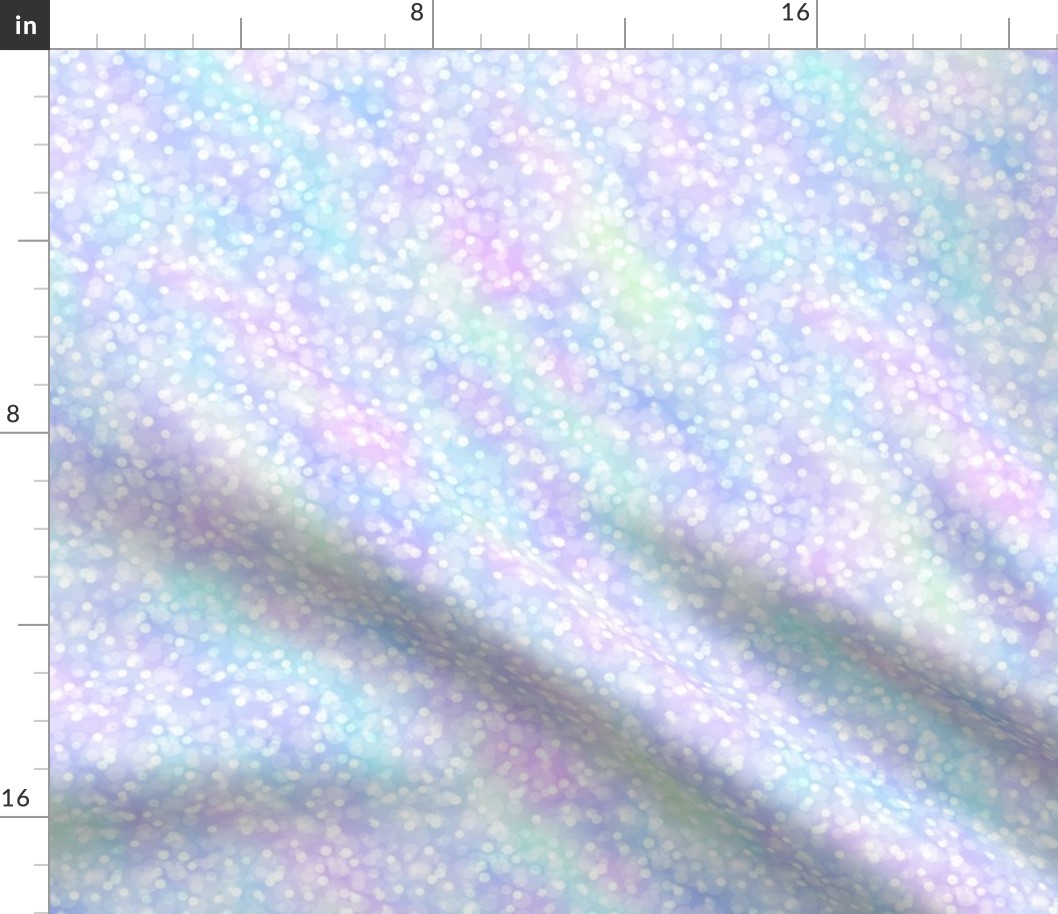 Small Sparkly Bokeh Pattern - Marbled Unicorn Color Palette