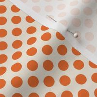 Retro Summer Geometrics dots on orange background