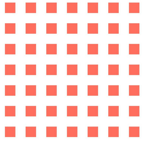 Peach,orange squares, pattern 