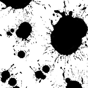 Black and white,splash,splatter,abstract 