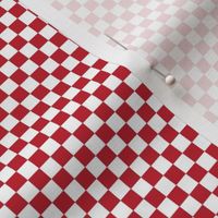 red bf1e2e and white checkerboard .25" squares - checkers chess games