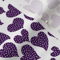 Dottie Hearts //Eggplant 