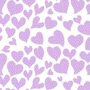 Dottie Hearts // Lavender (Small)