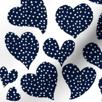 Dottie Hearts // Navy ((Large))