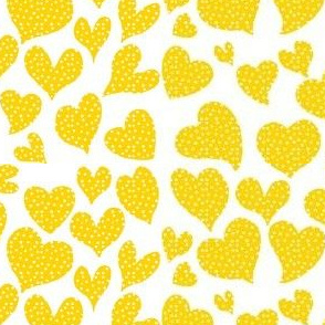 Dottie Hearts // Golden Yellow (Large)