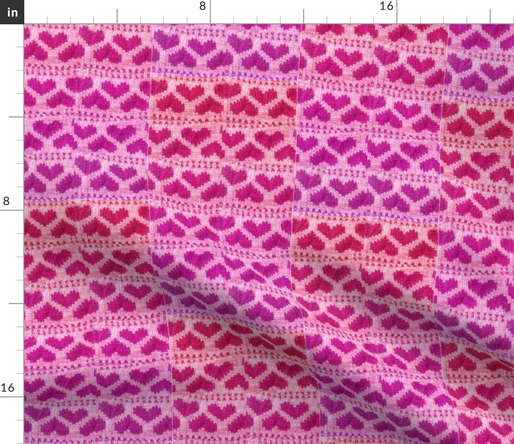 salmon_flamingo_melon_fuchsia_pink_purple_knitted_hearts