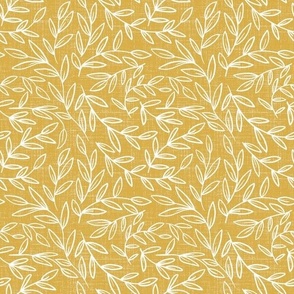 medium scale - refined leaves - goldenrod