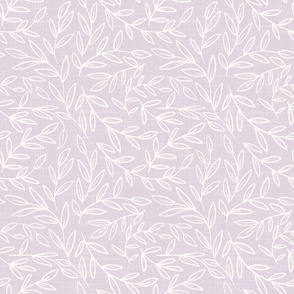 large scale - refined leaves - soft lilac