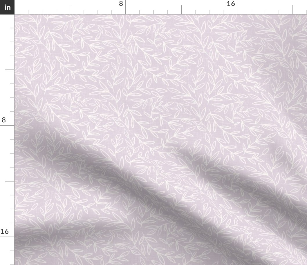 medium scale - refined leaves - soft lilac