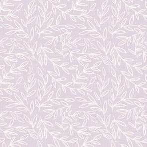 small scale - refined leaves - soft lilac