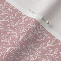 small scale - refined leaves - mauve