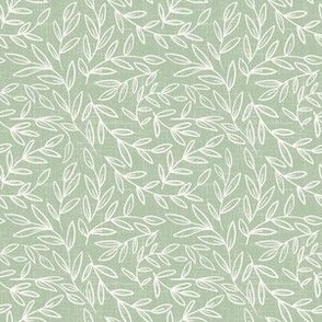 small scale - refined leaves - minty fresh green