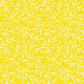 medium scale - refined leaves - illuminating yellow
