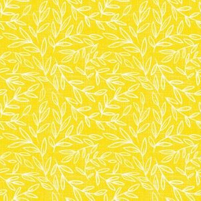 small scale - refined leaves - illuminating yellow